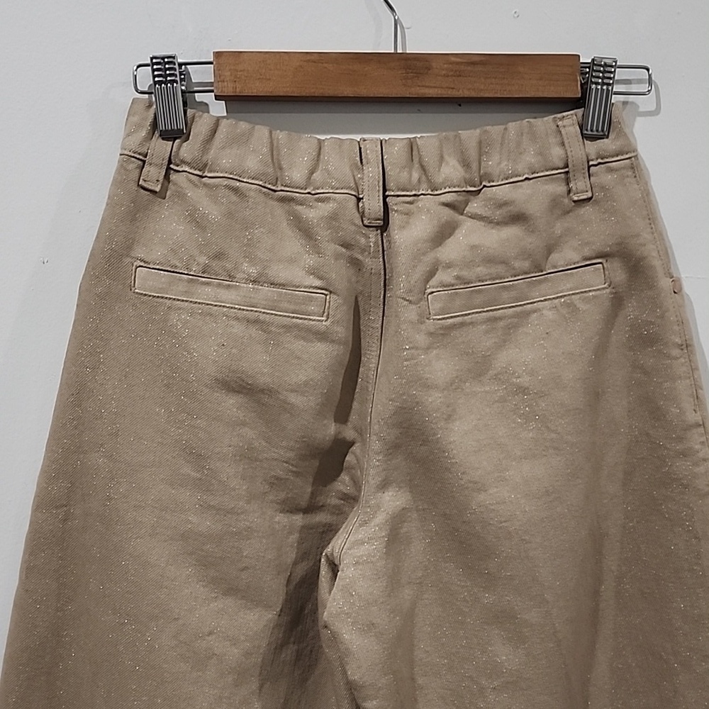 Brunello Cucinelli Kids Turn-Up Wide Leg Jeans - Picture 6 of 16